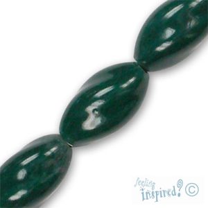 Twisted oblong ceramic bead - Qty: 10 pcs. CR1023