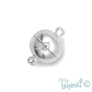 Magnetic ball clasp 12mm - Qty: 4 sets - FI7164