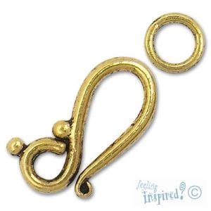 Hook clasp - Qty: 10 sets - LF1145