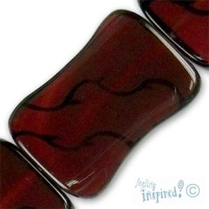 Printed agate bead - Qty: 10 pcs. - GE0138