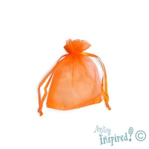 Organza bag 8cm x 10cm  -Orange- Qty: 100 pcs. - OR0011