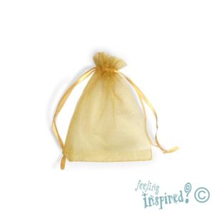 Organza bag 8.5cm x 11.5cm  -Gold- Qty: 100 pcs.