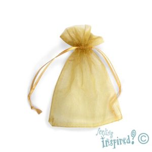 Organza bag 10cm x 15cm  -Gold- Qty: 100 pcs. - OR0104
