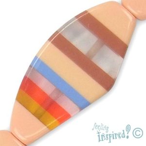 Acrylic bead - Qty: 6 pcs. - AB1179