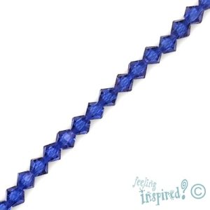 Faceted glass bicone bead grade AA 4mm - Qty: 96 pcs. - GB1800