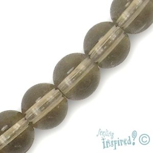 Glass ball bead 10mm  -Smoky- Qty: 34 pcs. - GB1125