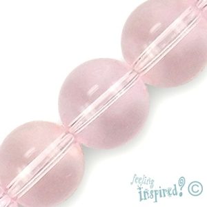 Glass ball bead 14mm  -Pink- Qty: 25 pcs. - GB1138