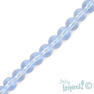 Glass ball bead 6mm - Qty: 56 pcs. - GB1444