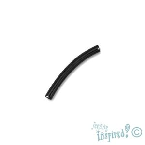 Curved metal tube bead 2mm x 20mm - Qty: 100 pcs. - FI7232