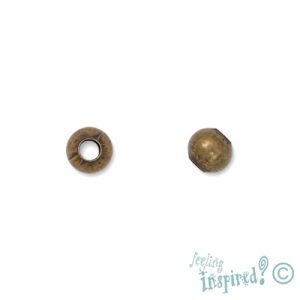 Metal ball spacer 5mm - Qty: 120 pcs. - FI7237