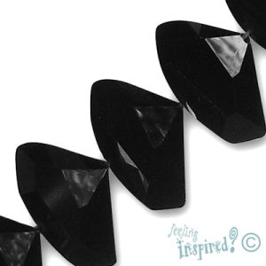 Faceted glass bead  -Black- Qty: 20 pcs. - GB1288