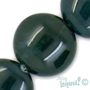 Round ceramic bead - Qty: 10 pcs. - CR1110