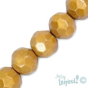Faceted wooden ball bead - Qty: 22 pcs. - WB0009