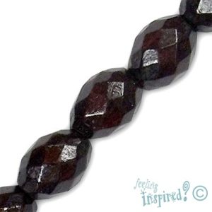 Faceted wooden oblong bead - Qty: 19 pcs. - WB0017