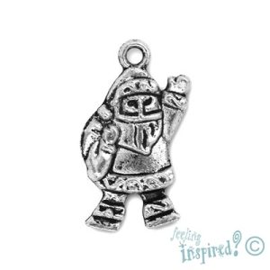 Metal Santa Claus charm - Qty: 25 pcs. - LF0295
