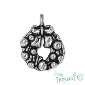 Metal wreath charm - Qty: 19 pcs. - LF0299