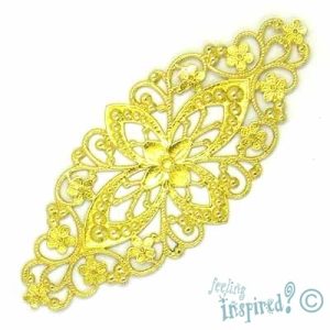 Filigree metal stamping - Qty: 10 pcs. - MB3004