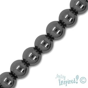 Haematite ball bead 8mm - Qty: 56 pcs. - HT0025