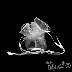 Organza pouch -White - Qty: 10 pcs. - OR0176