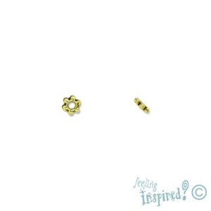 Metal daisy spacer 3mm x 1mm - Qty: 1,000 pcs. - LF0409B