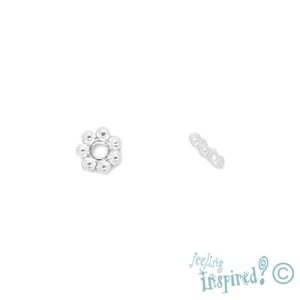 Metal daisy spacer 5mm x 1mm - Qty: 100 pcs. - LF0414