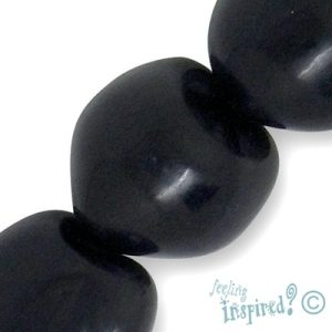 Ku-kui seed bead -Dark Brown - Qty: 15 pcs. - SB0002