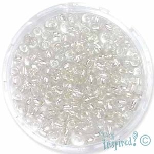 Silver-lined seed bead 8/0 - clear - Qty: 450g - EB0015