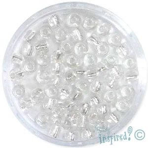 Silver-lined seed bead 6/0 -Clear - Qty: 450g - EB0025