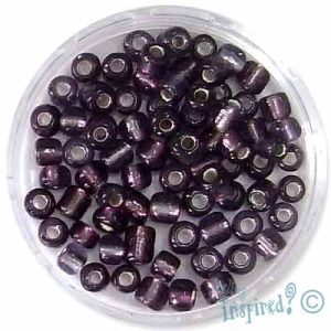 Silver-lined seed bead 6/0 -Amethyst - Qty: 450g - EB0033