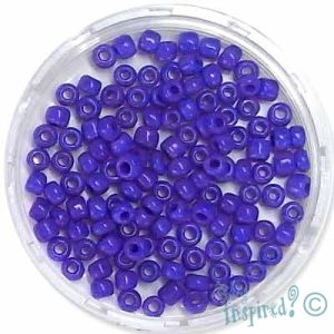 Opaque seed bead 8/0 -Blue- Qty: 30g - EB0052-1