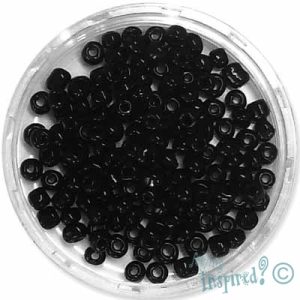 Opaque seed bead 8/0 -Black - Qty: 450g - EB0053
