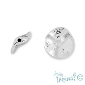 Round beaten metal Bali bead 12mm - Qty: 13 pcs. - LF0423