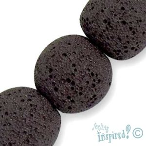 Pumice stone ball bead 19mm - Qty: 18 pcs. - GE0328
