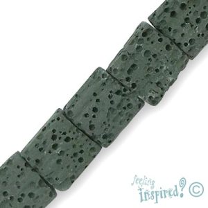 Pumice stone cube bead - Qty: 37 pcs. - GE0350