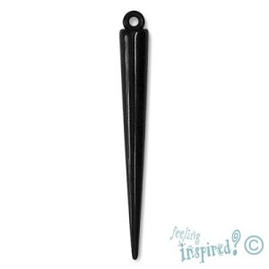 Acrylic spike pendant 6mm x 54mm - Qty: 24 pcs. - FI7430