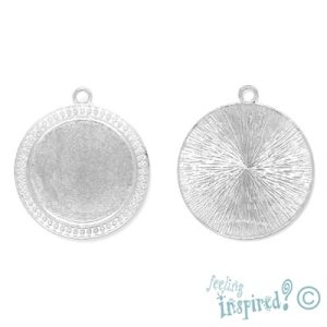 Round altered art pendant frame - LF2000