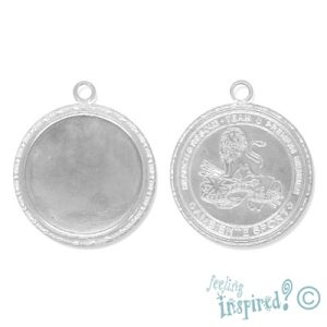 Round altered art pendant frame - LF2005