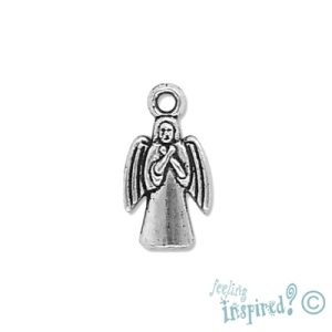 Metal angel charm - Qty: 30 pcs. - LF0475