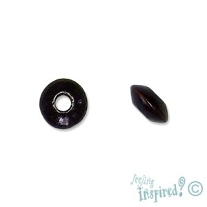 Wooden bead 10mm x 5mm  -Chocolate- Qty: 710 pcs. - WB0091