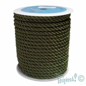 Twisted polyester cord  5mm -Olive- Qty: 25m - ST0706
