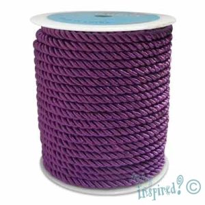 Twisted polyester cord 5mm -Purple- Qty: 25m - ST0707