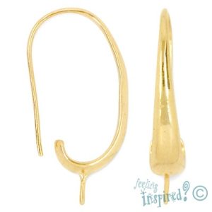Earring hook with post - Qty: 2 pairs - FI7455