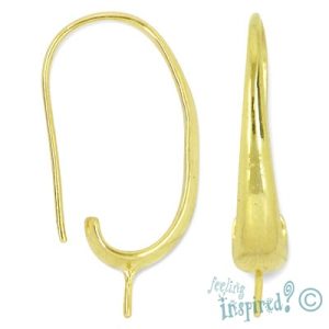 Earring hook with post - Qty: 2 pairs - FI7457