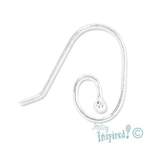 Earring hook 2mm x 17mm x 17mm - Qty: 2 pairs - FI7518