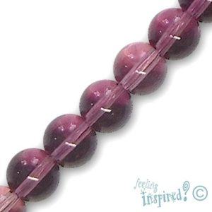 Glass ball bead 8mm - Qty: 42 pcs. - GB1682