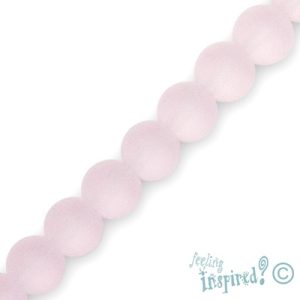 Frosted glass ball bead 8mm - Qty: 52 pcs. -GB1475