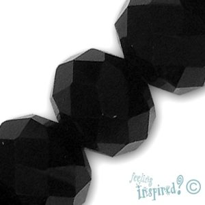 Faceted glass rondelle bead 18mm x 14mm - Qty: 23 pcs. - GB1486