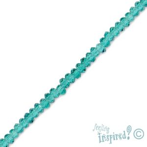 Faceted glass rondelle bead 3mm x 2mm - Qty: 130 pcs. - GB1531