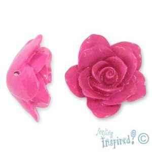 Ornamental rose bead 30mm x 14mm - GE0504