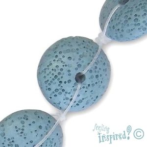 Pumice stone bead 21mm x 10mm - Qty: 18 pcs. - GE0546